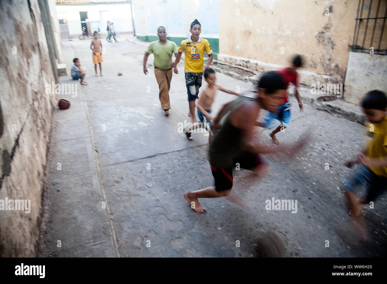Straßenszene in Trinidad, Kuba Stockfoto