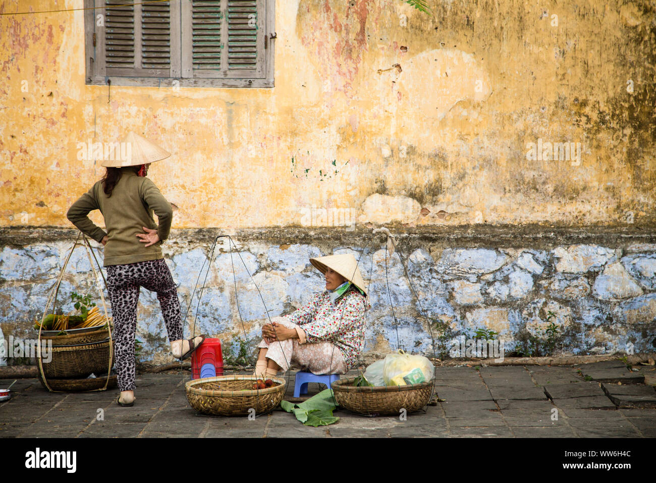 Markt Szene in Hoi An, Vietnam Stockfoto