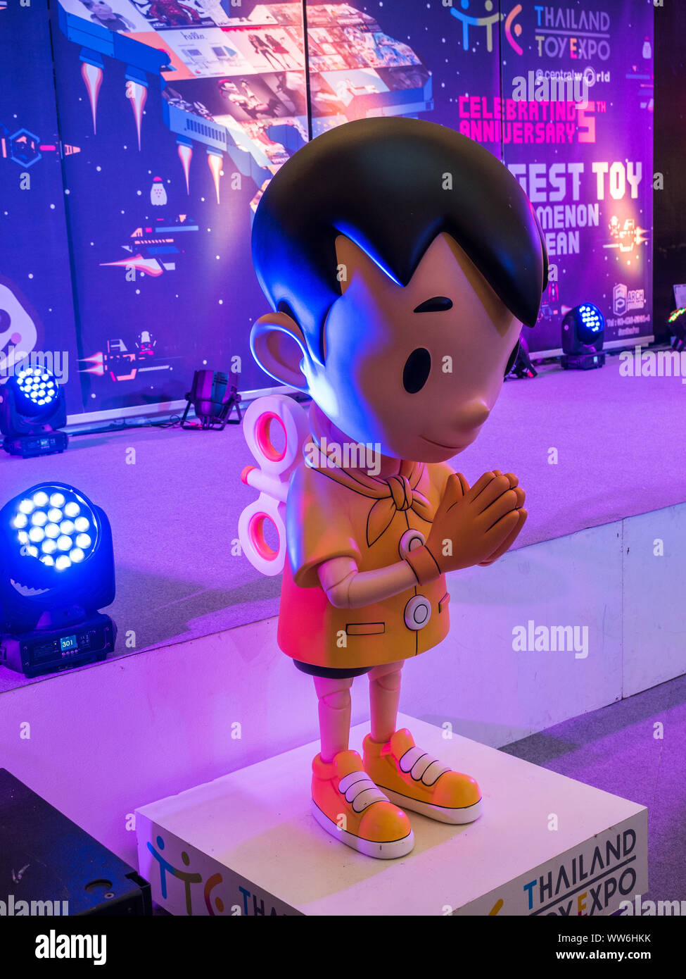 BANGKOK - Mai 6,2017: Cartoon Figur in Thailand TOY EXPO 2017 feiert fünfjähriges Jubiläum 6 Mai 2017 at CentralWorld der Eintritt ist frei, Bangkok, Th Stockfoto