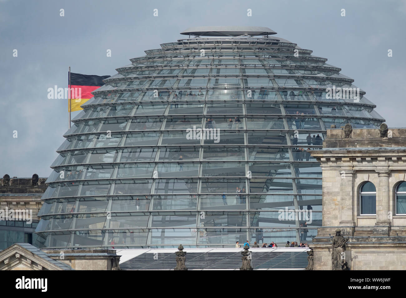 Deutschland, Berlin, Reichstag, Glaskuppel, Architekt Sir Norman Foster Stockfoto