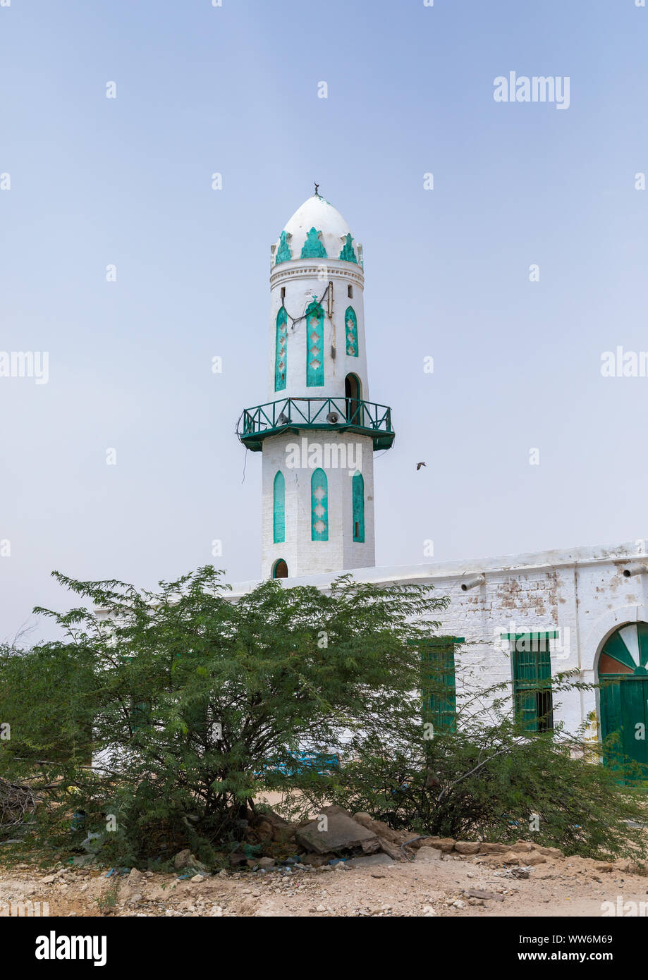 Alte osmanische Moschee, Sahil region, Berbera, Somaliland Stockfoto