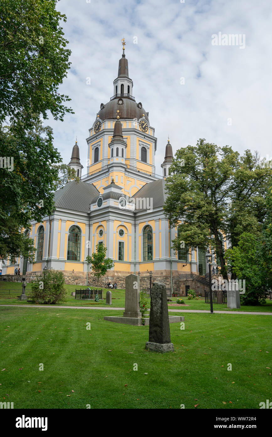 Stockholm, Schweden. September 2019. Einen Panoramablick auf die Katarina Kirche und dem Friedhof Park Stockfoto