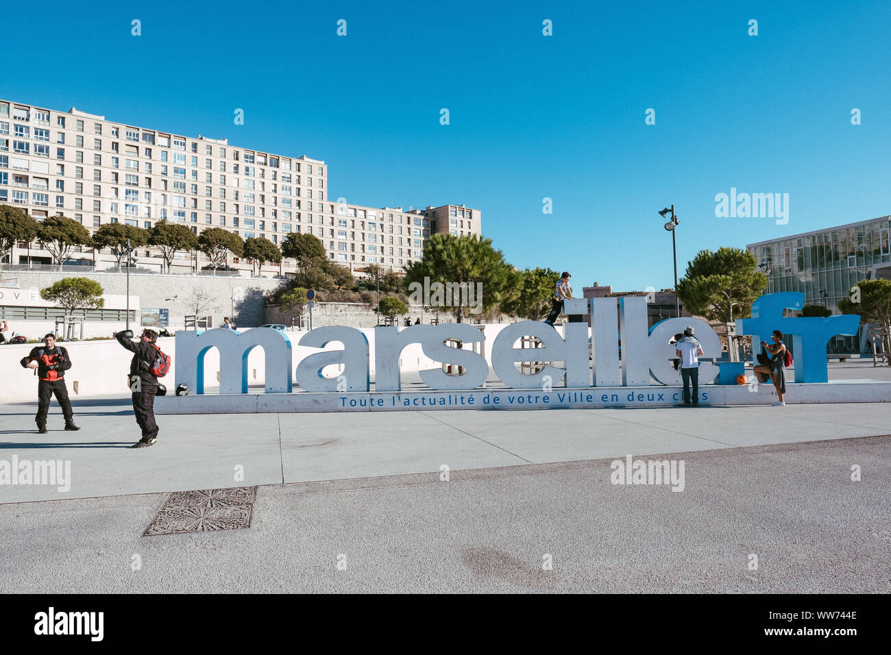 In Marseille um das Museum der Zivilisation, Frankreich Stockfoto