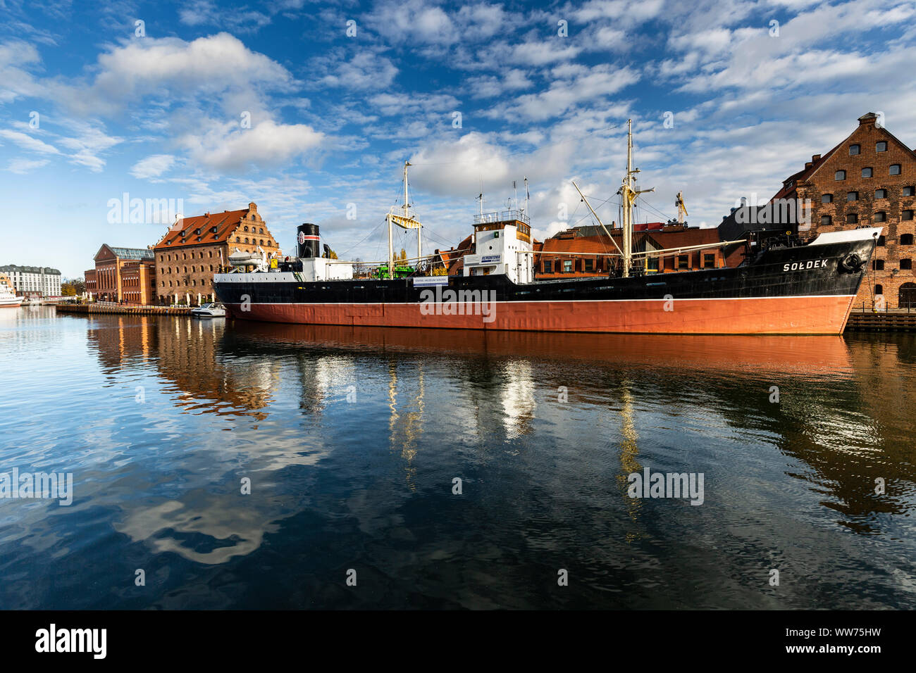 Europa, Polen, Pommern, Gdansk/Danzig Mottlau Stockfoto