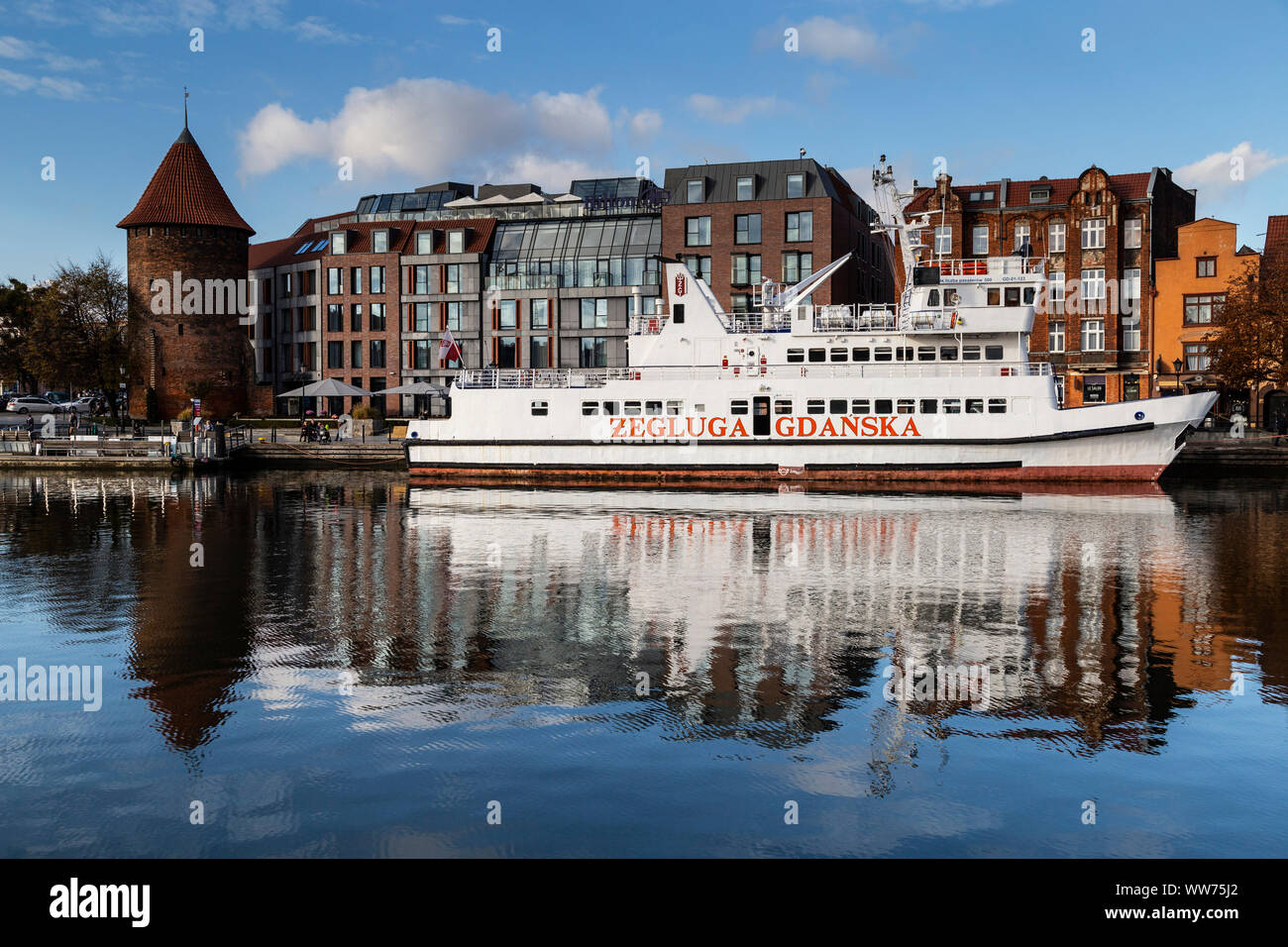 Europa, Polen, Pommern, Gdansk/Danzig Mottlau Stockfoto