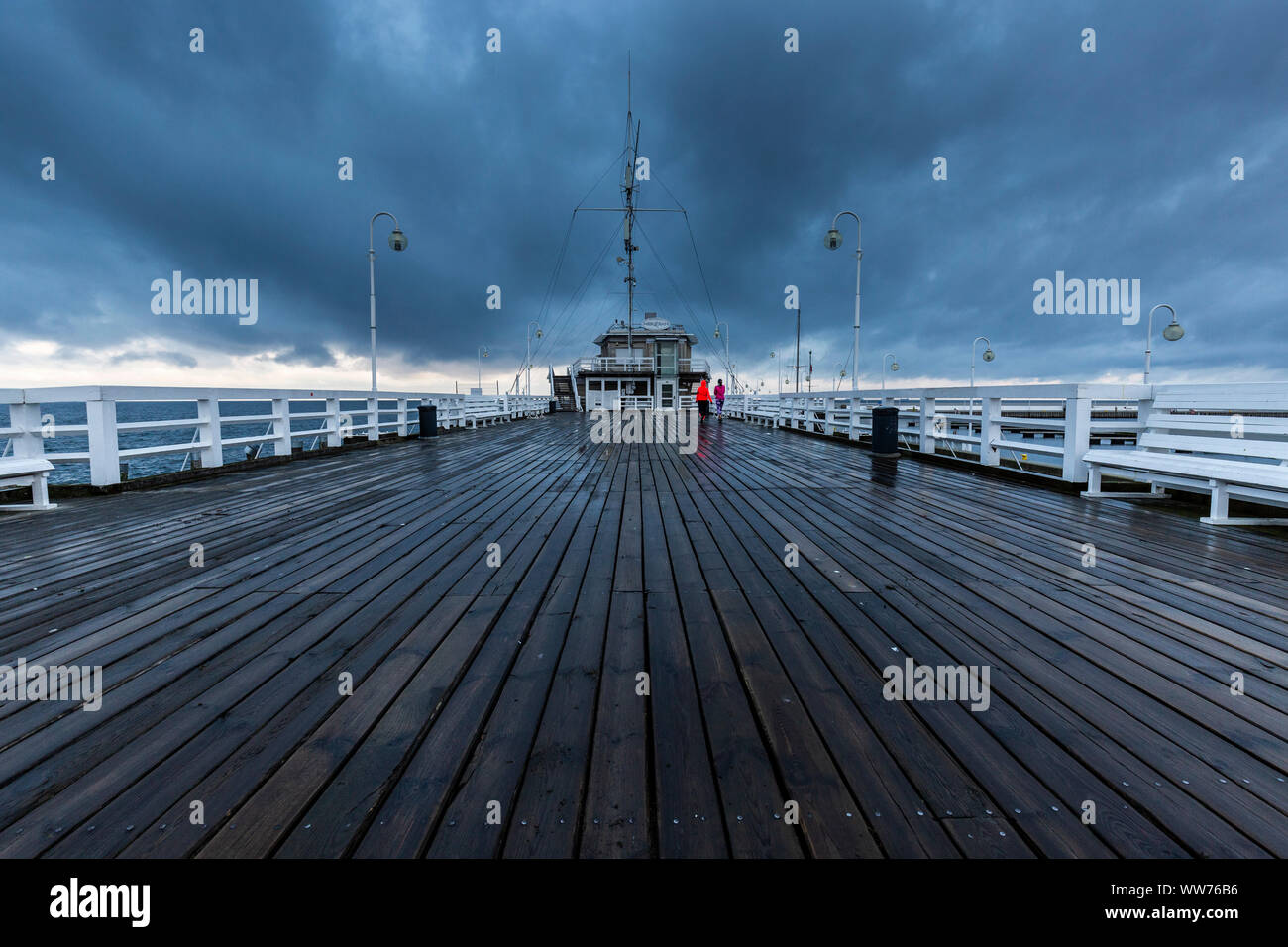 Europa, Polen, Pommern, Sopot/Zoppot Pier Stockfoto