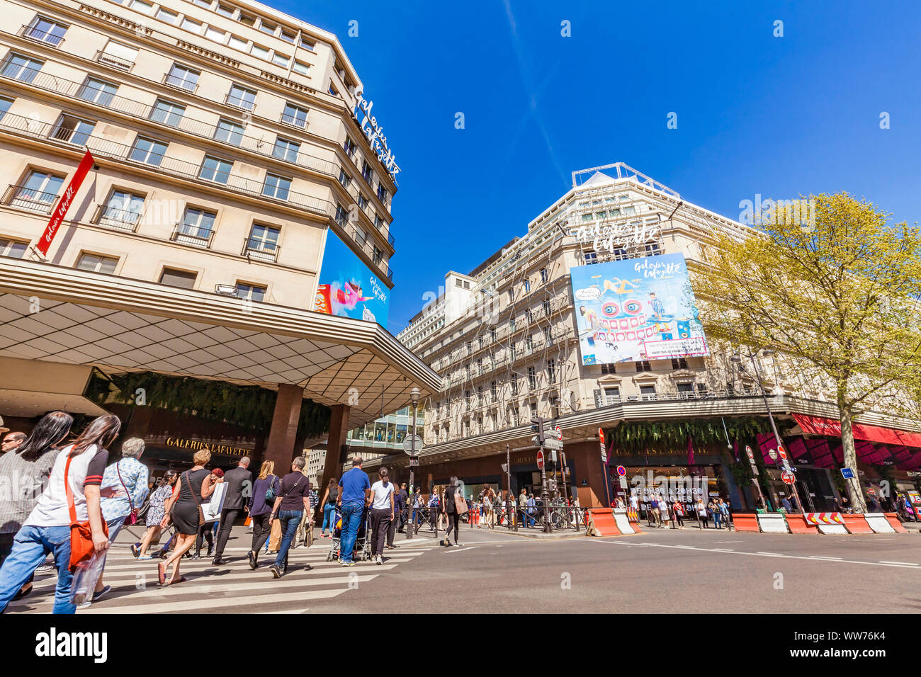 Frankreich, Paris, Stadtzentrum, Boulevard Haussmann, Kaufhaus Galeries Lafayette, Menschen Stockfoto
