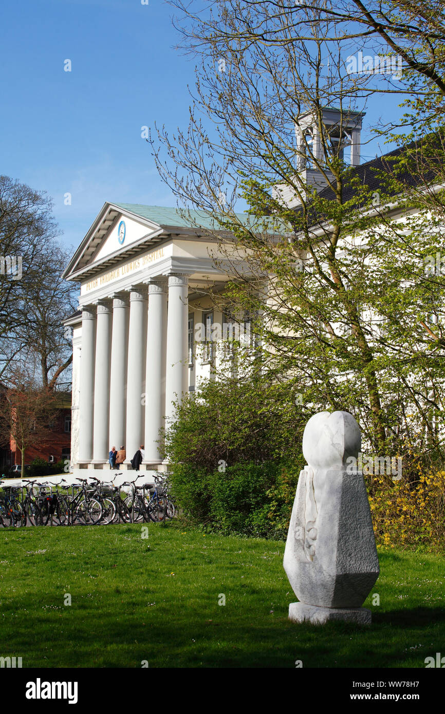 Peter Friedrich Ludwig Hospital, ehemaligen Krankenhaus jetzt Kulturzentrum, Stadt, Bibliothek, Musikschule, Haus der Musik und Literatur, Stadt Oldenburg im Landkreis Oldenburg, Niedersachsen, Deutschland, Europa Stockfoto