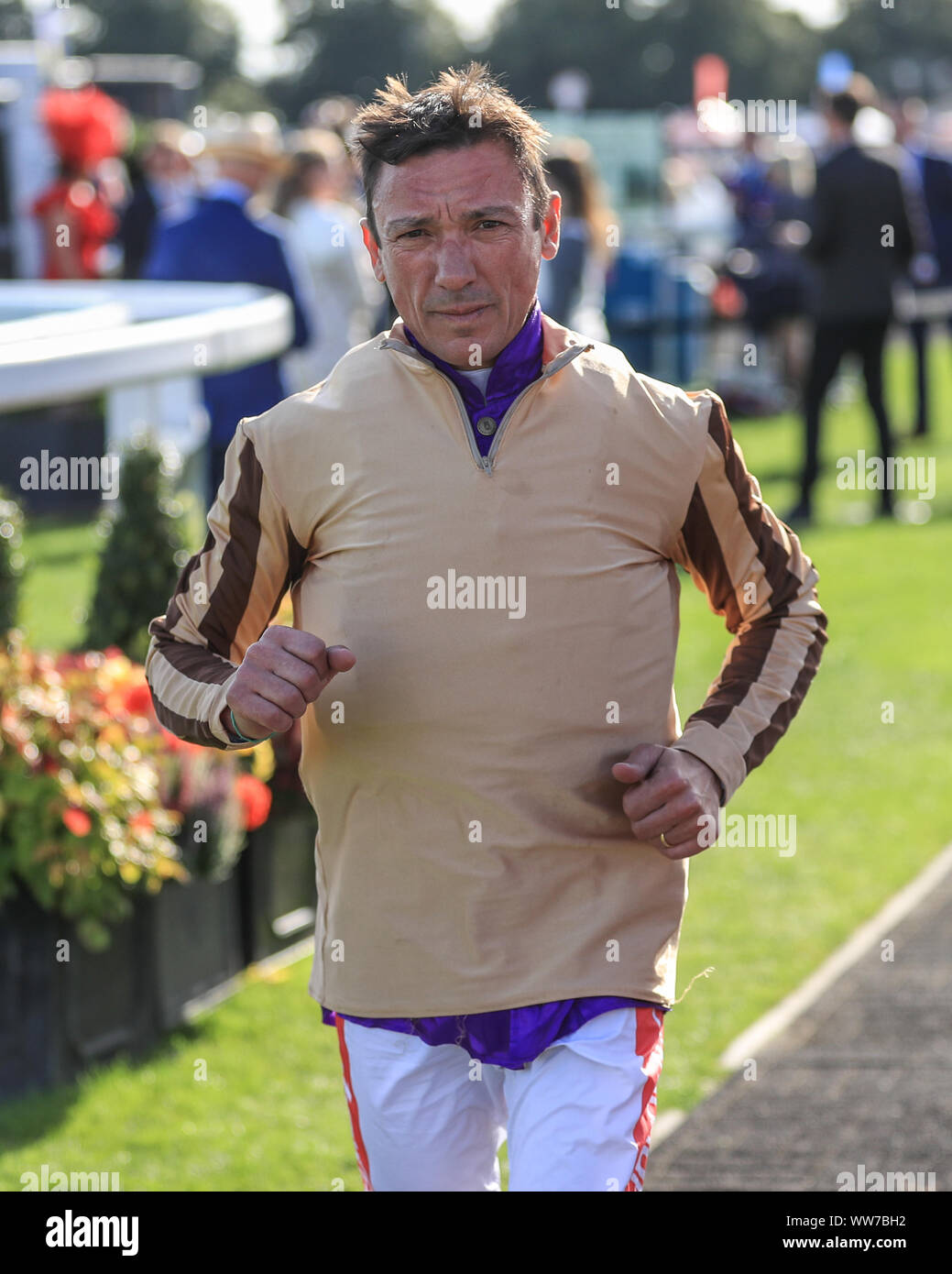 13. September 2019, Doncaster Racecourse, Doncaster, England; William Hill St Leger Festival, Herren Tag; Frankie Dettori Stockfoto