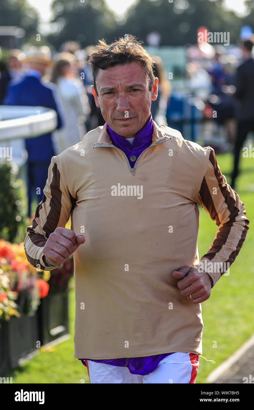 13. September 2019, Doncaster Racecourse, Doncaster, England; William Hill St Leger Festival, Herren Tag; Frankie Dettori Stockfoto