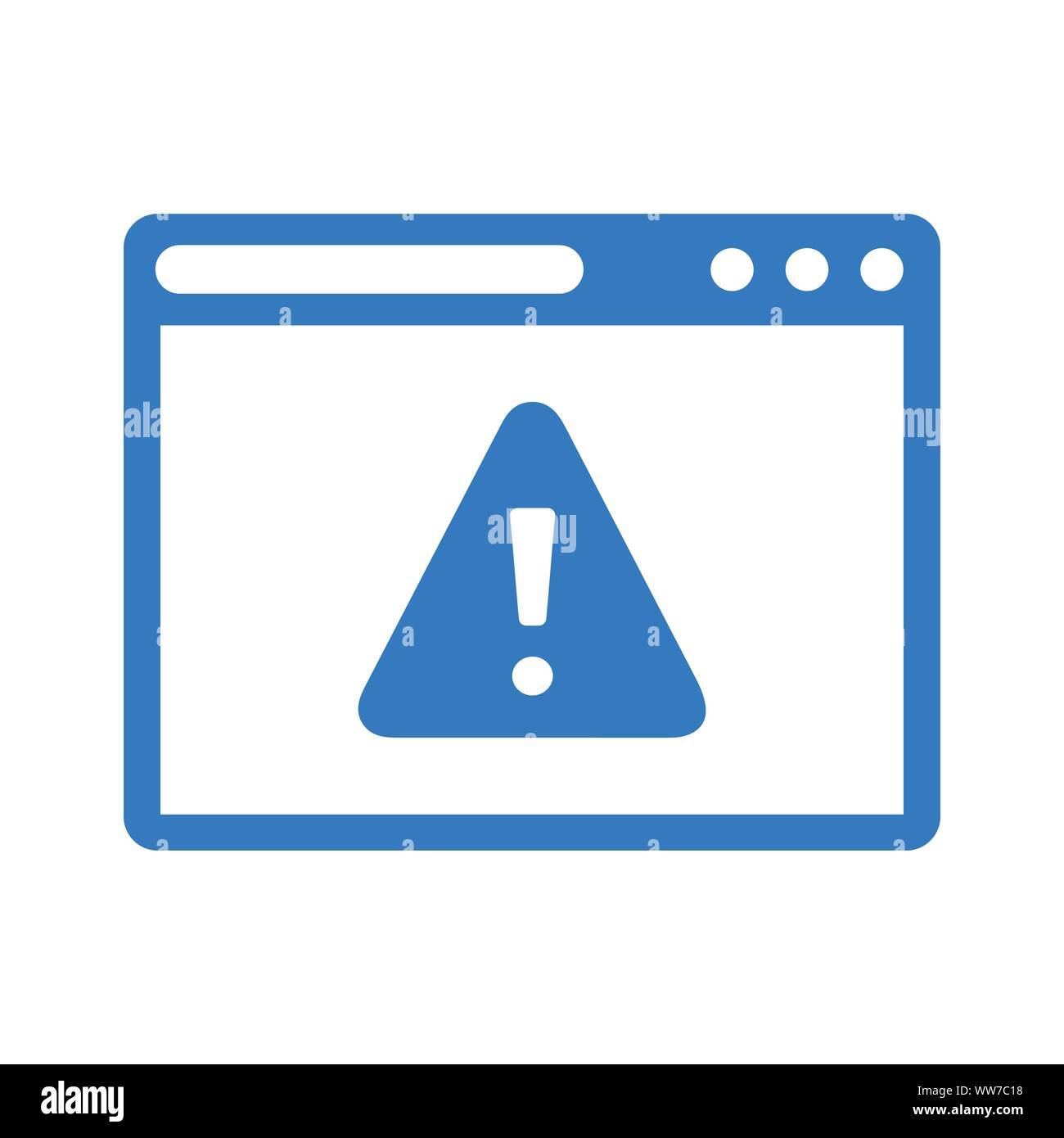 Gut organisiert und voll editierbar Browser, Fehler, Warnung, Seite, unterbrochene Verbindung Symbol für jede Verwendung wie Printmedien, Web, kommerzielle Nutzung oder jede Art von Stock Vektor