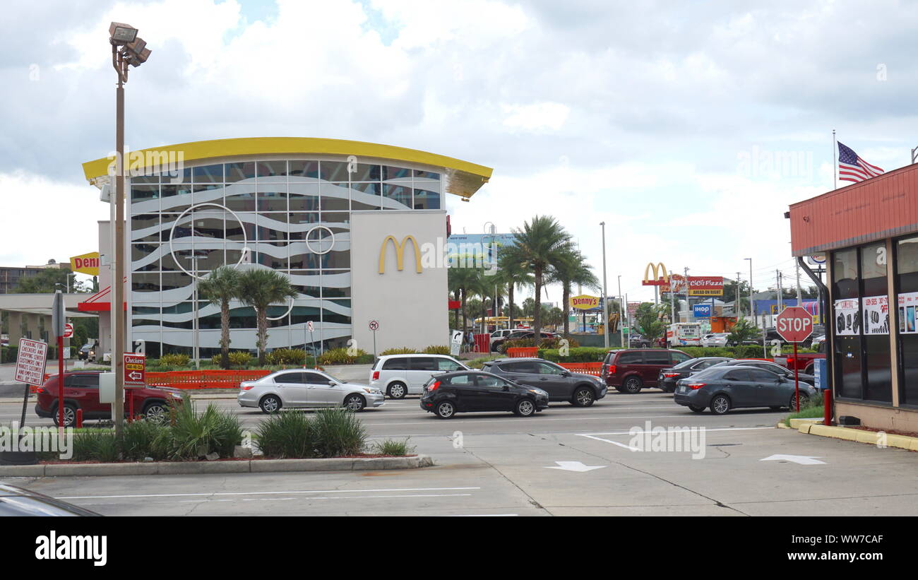 Mcdonalds Restaurant auf dem International Drive, Orlando, Florida Stockfoto