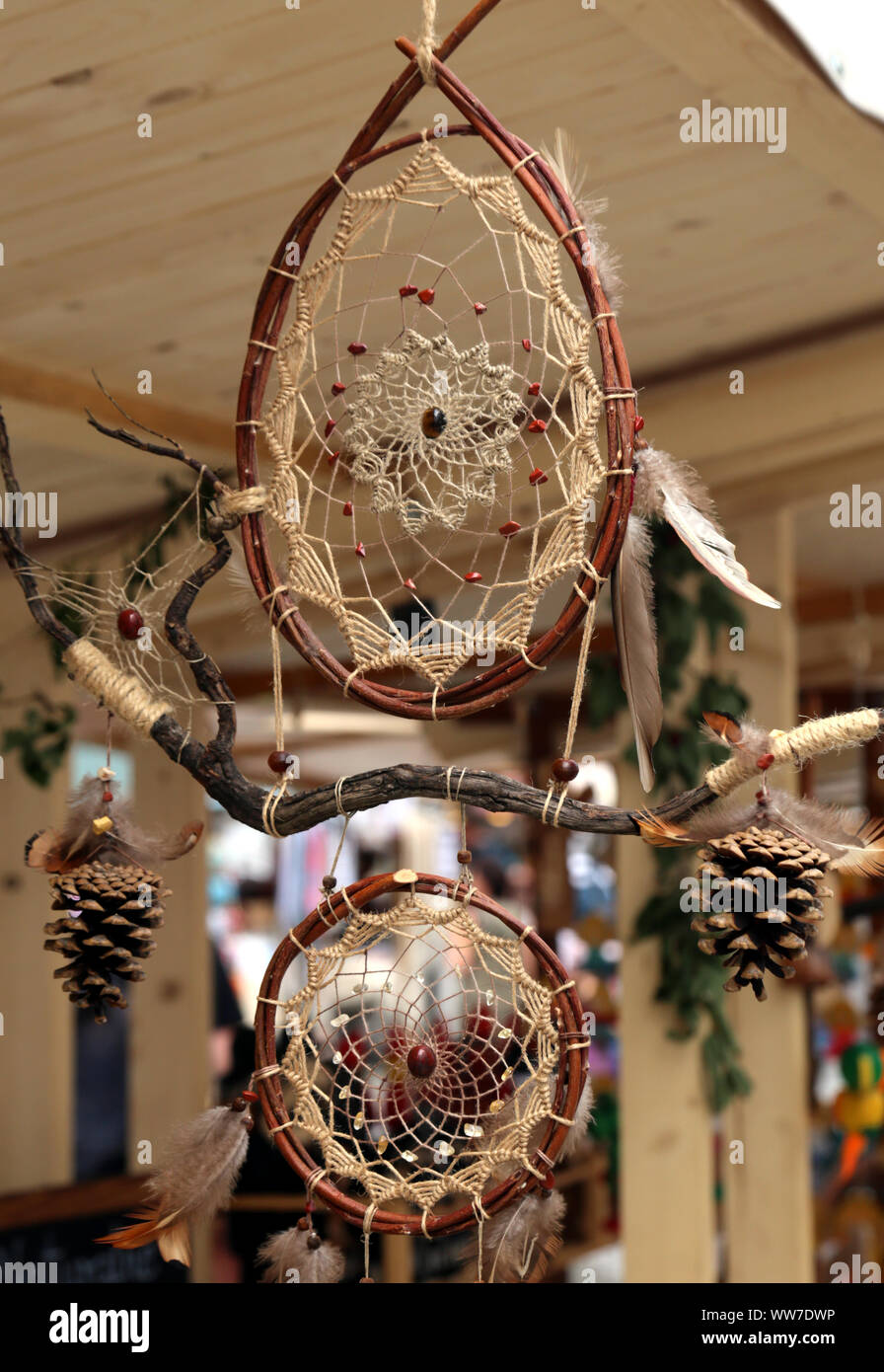Krakau. Krakau. Polen. Volkskunst und Handwerk Messe auf dem Marktplatz, das Zentrum der Altstadt. Jährliche Veranstaltung. Stockfoto