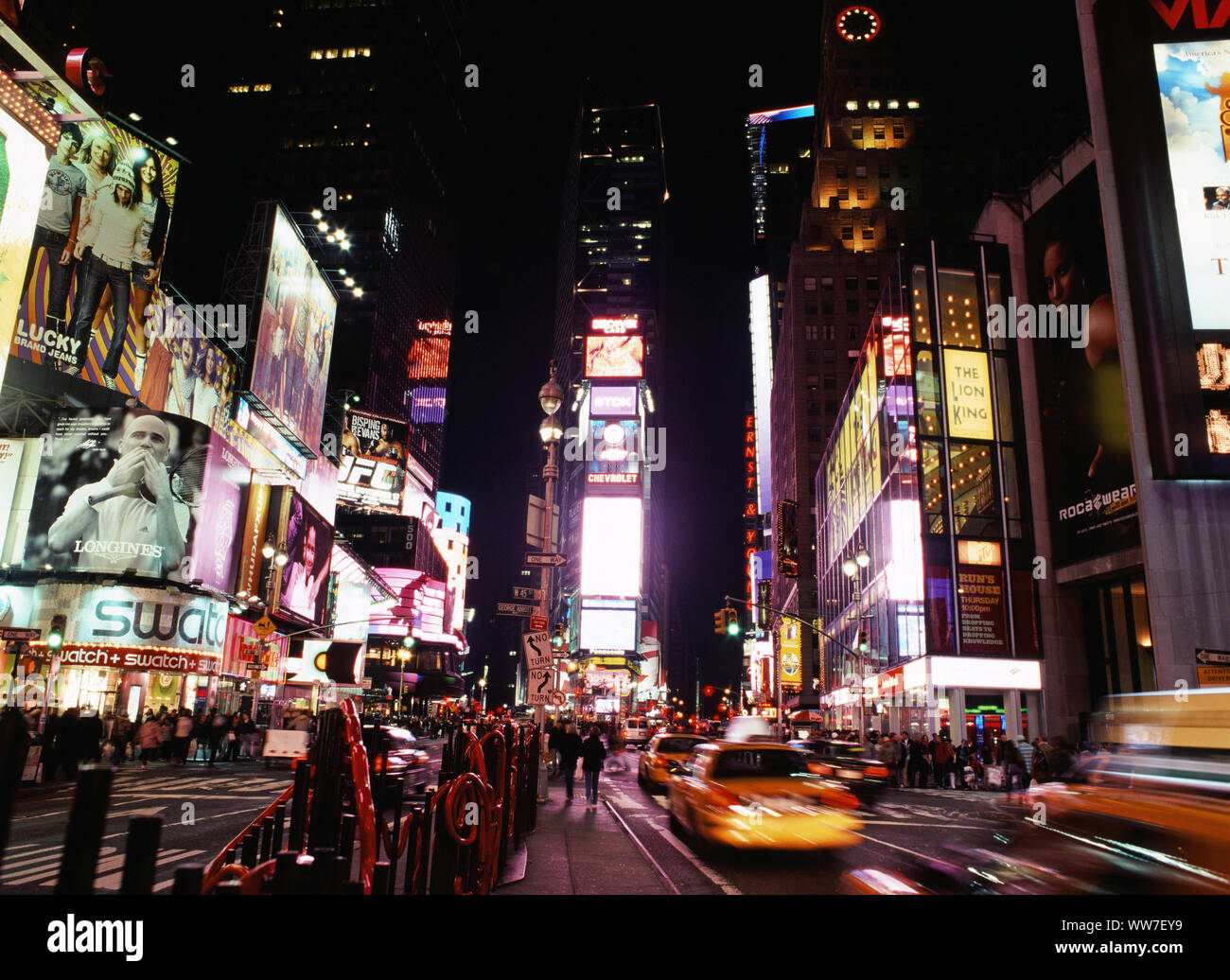 Times Square bei Nacht Stockfoto