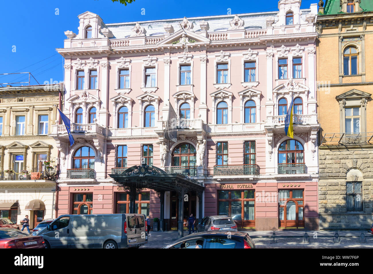 Lemberg (Lwiw, Lemberg): Grand Hotel in, Oblast Lwiw, Ukraine Stockfoto