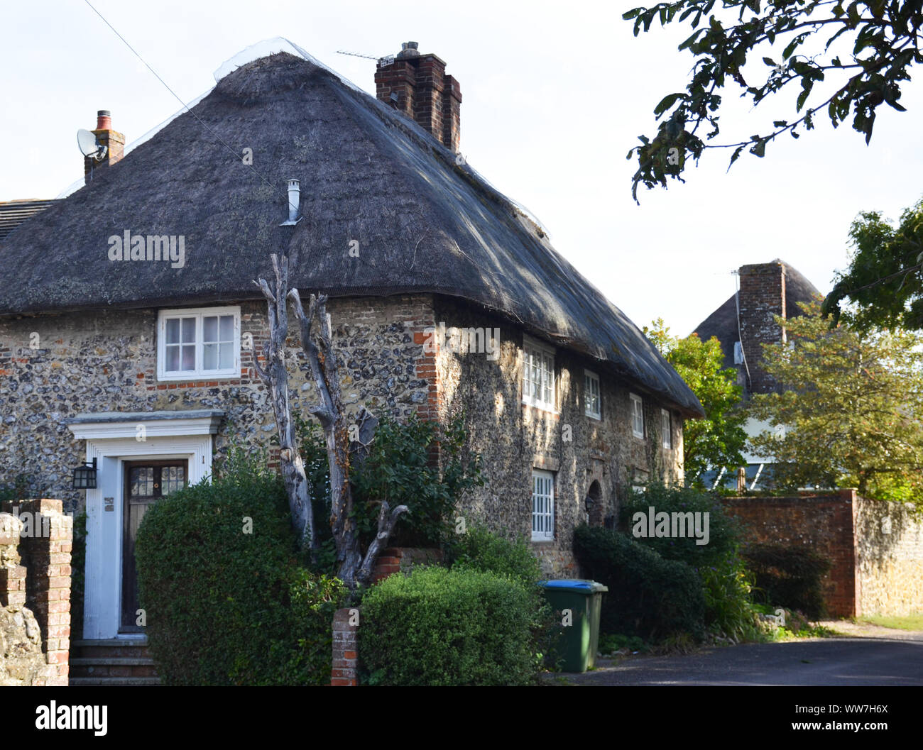 Alte englische Haus in ländlichen Gebieten von Großbritannien Stockfoto