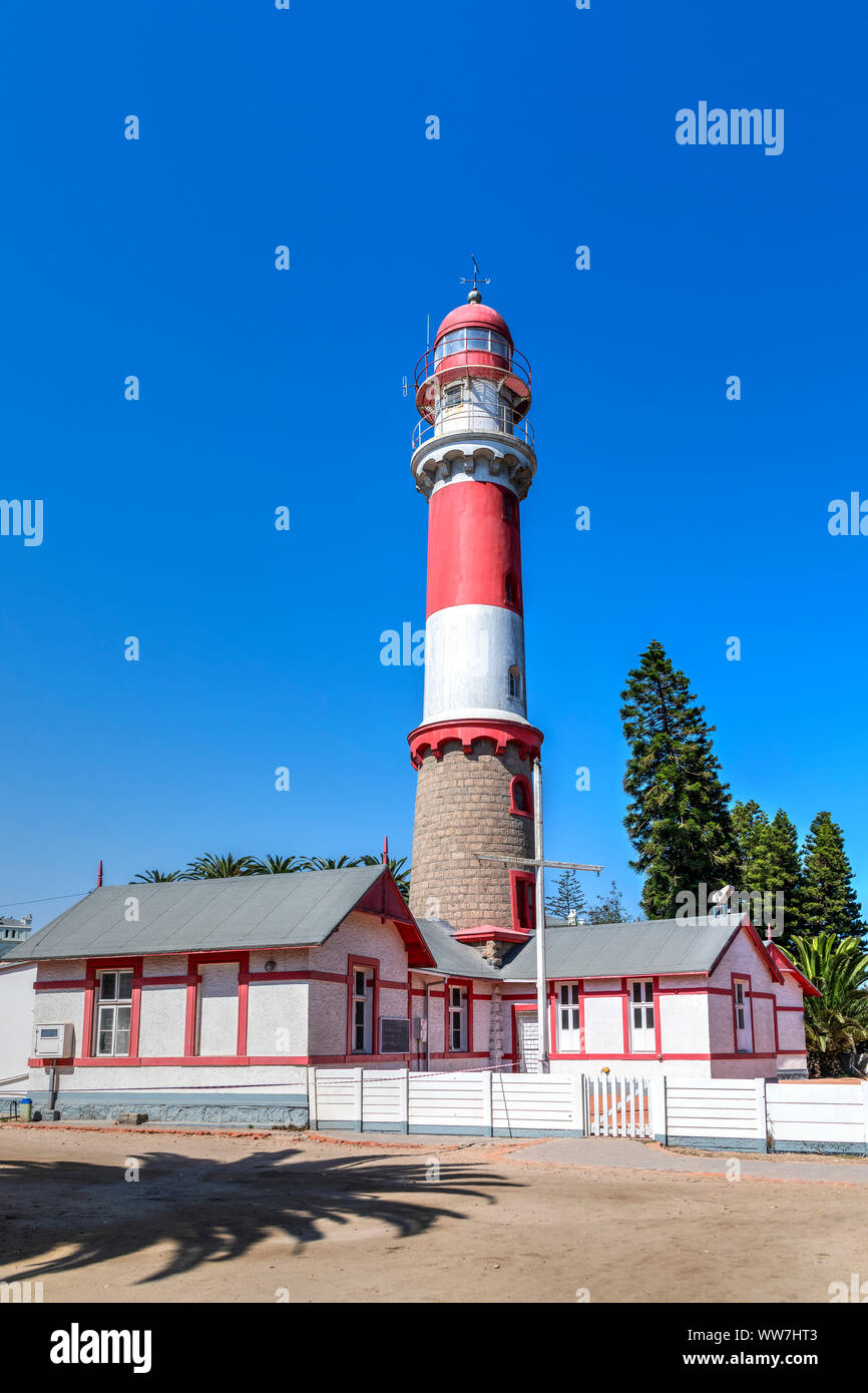 Leuchtturm, Swakopmund, Erongo, Namibia Stockfoto