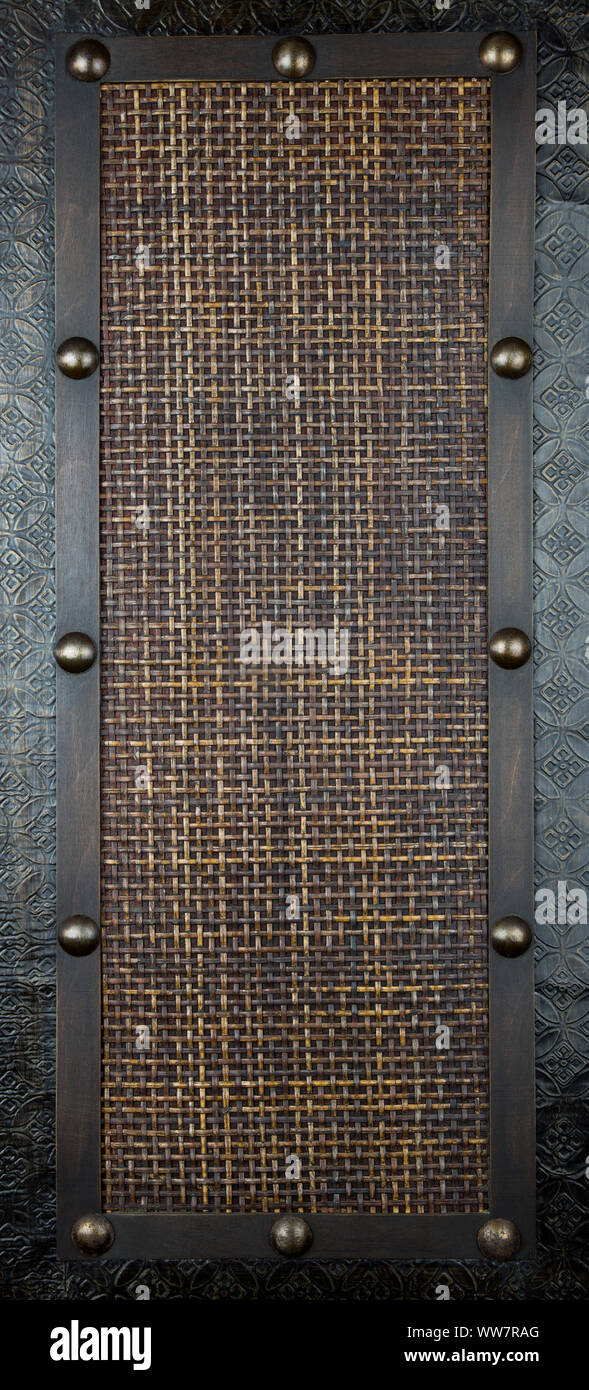 Südostasiatische Rattan-Panel aus Malaysia Stockfoto