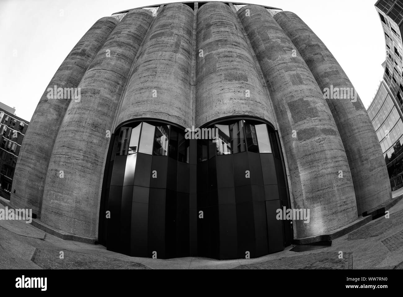 Architekt Thomas Heatherwick von Zeitz Museum für Zeitgenössische Kunst in Cape Town Waterfront Revier, mischen Ausstellungsraum mit dem Silo Hotel Stockfoto