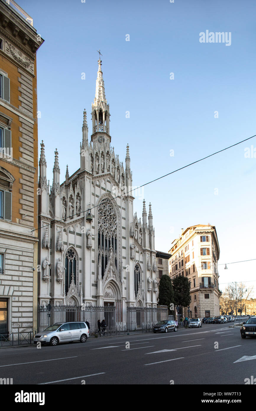Italien, Rom, Kirche Sacro Cuore del Suffragio Stockfoto