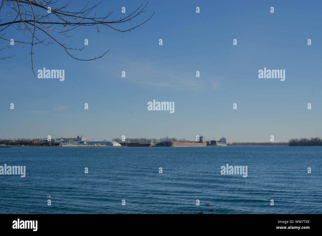 Lake Ontario in der Nähe von meinem Arbeitsplatz. Stockfoto