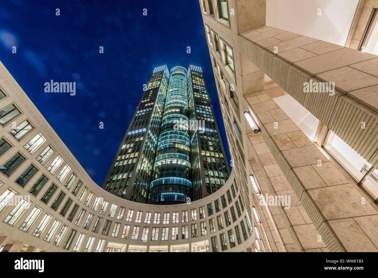 Frankfurt am Main, Hessen, Deutschland, Tower 185 Stockfoto