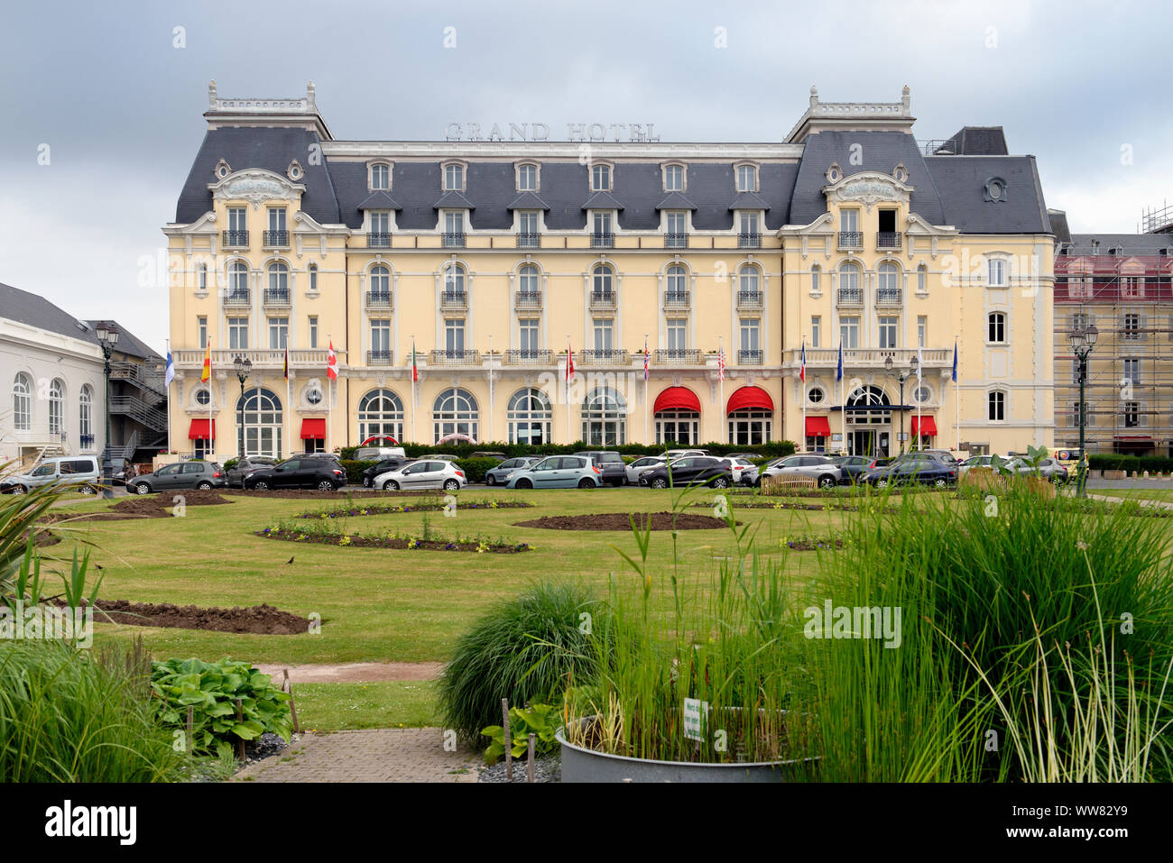 Grand Hotel in Cabourg an der Cote Fleurie, Calvados, Basse-Normandie, Ärmelkanal, Frankreich Stockfoto