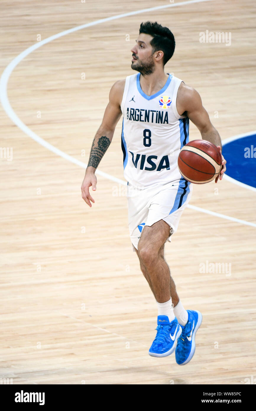 Nicolás Laprovittola (Argentinien). FIBA Basketball Wm China 2019, Halbfinale Stockfoto