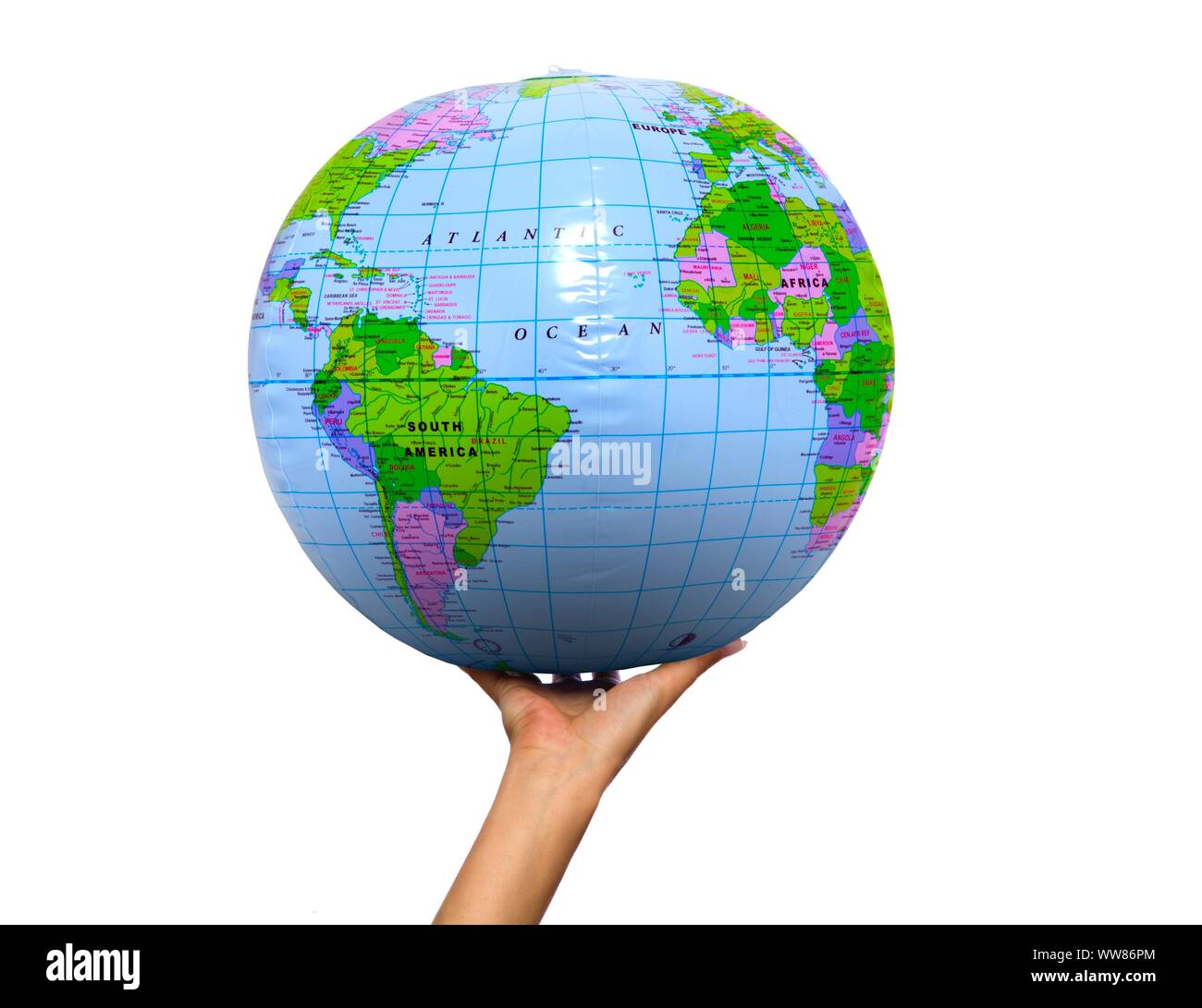 Zerbrechlichkeit der Erde, konzeptionelle Bild Stockfoto