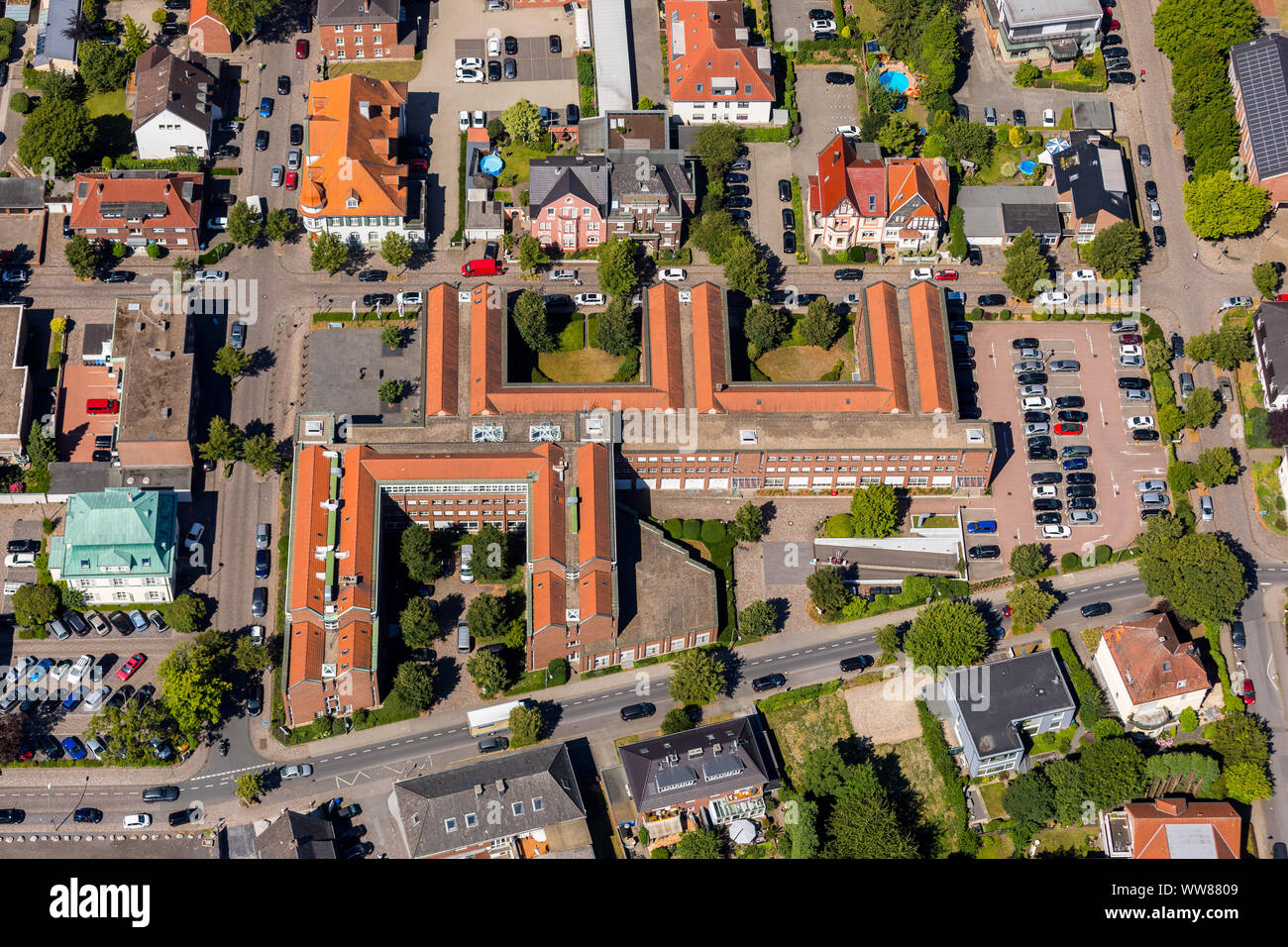 Arbeitsamt Ahlen, Agentur für Arbeit Ahlen, Bismarckstraße, Ahlen, Ruhrgebiet, Nordrhein-Westfalen, Deutschland Stockfoto