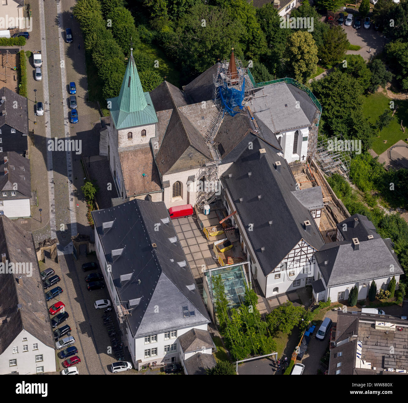 Bau Kloster Wedinghausen, Propst der Kirche St. Laurentius, Arnsberg, Sauerland, Nordrhein-Westfalen, Deutschland Stockfoto