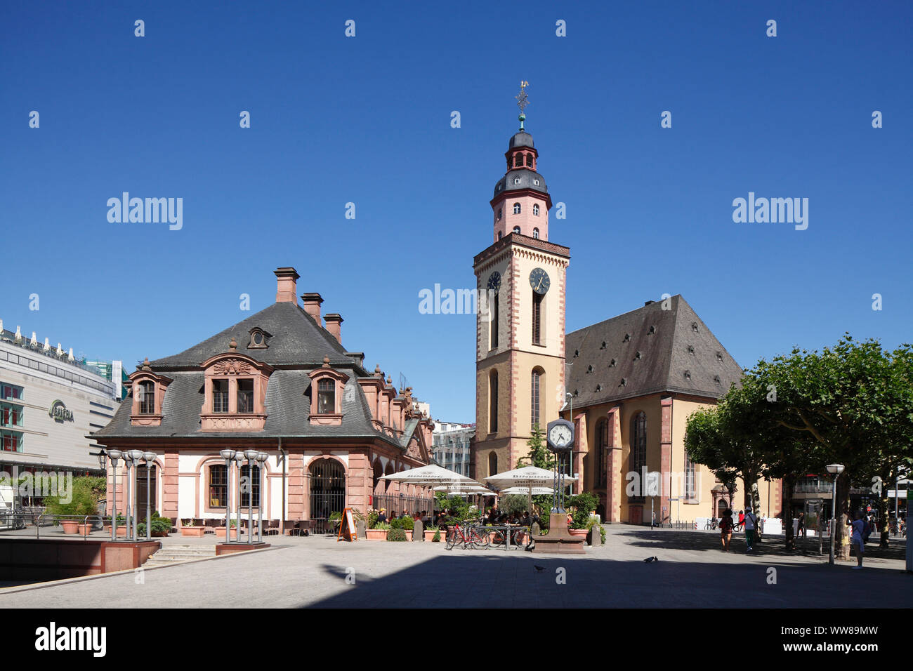 Hauptwache, Saint Catherine's Church, An der Hauptwache, Frankfurt, Hessen, Deutschland, Europa Stockfoto