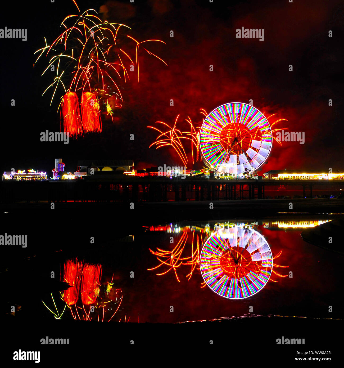 Welt Feuerwerk Meisterschaften in Blackpool 2019 Stockfoto