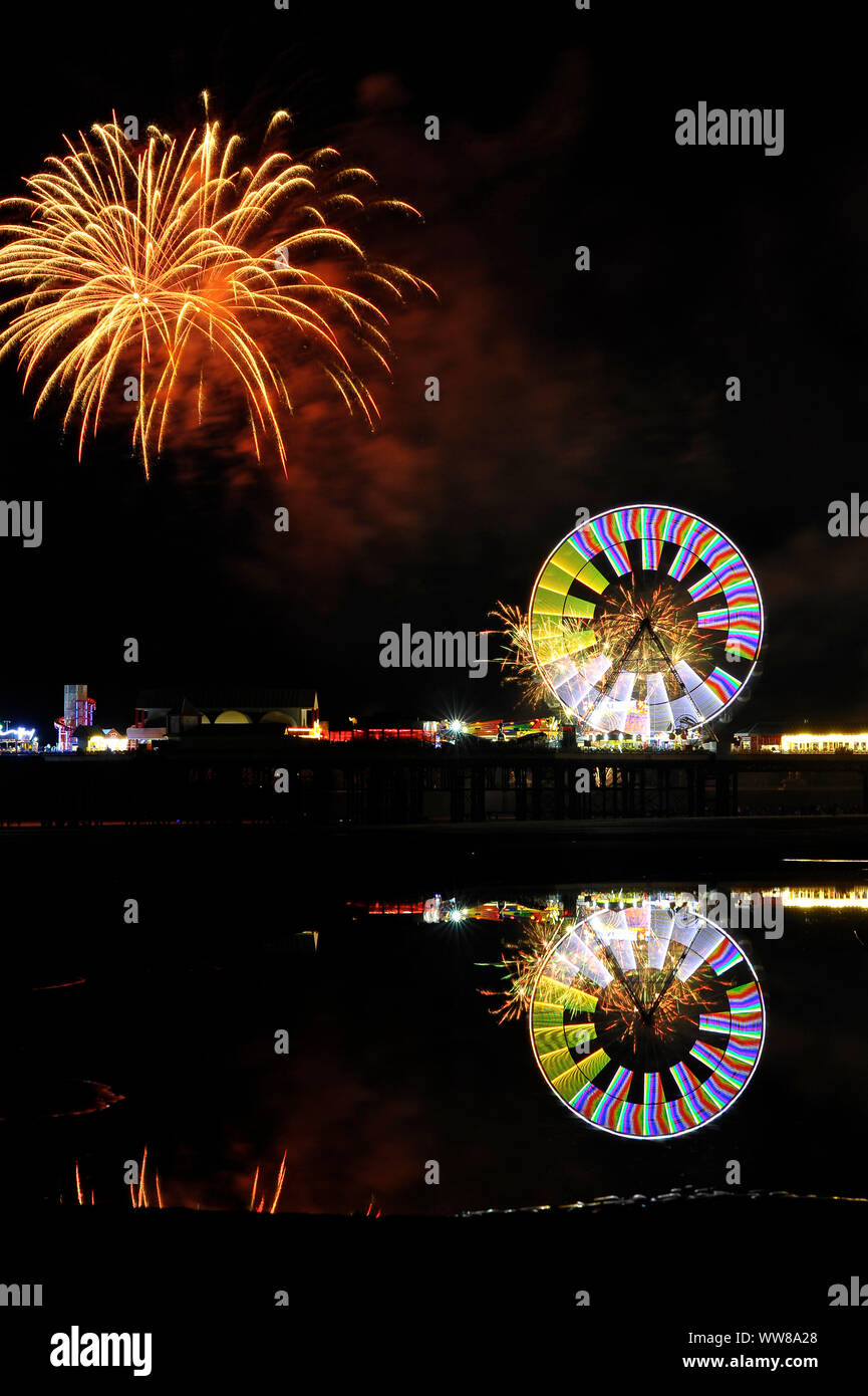 Welt Feuerwerk Meisterschaften in Blackpool 2019 Stockfoto