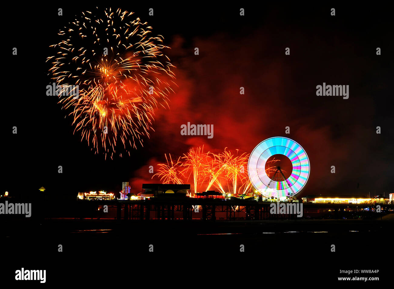 Welt Feuerwerk Meisterschaften in Blackpool 2019 Stockfoto