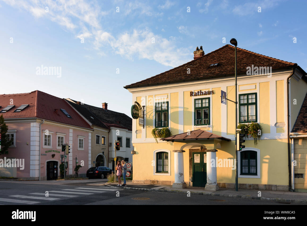 PfaffstÃ¤tten, Rathaus, Wienerwald, Wienerwald, Niederösterreich, Österreich Stockfoto