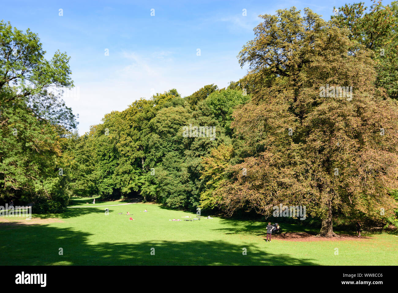 München, München, Park Maximiliansanlagen, Oberbayern, Bayern, Deutschland Stockfoto