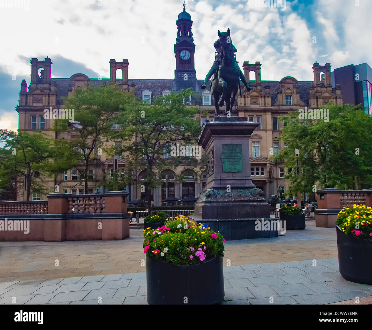 City Square im Herzen von Leeds, West Yorkshire Stockfoto