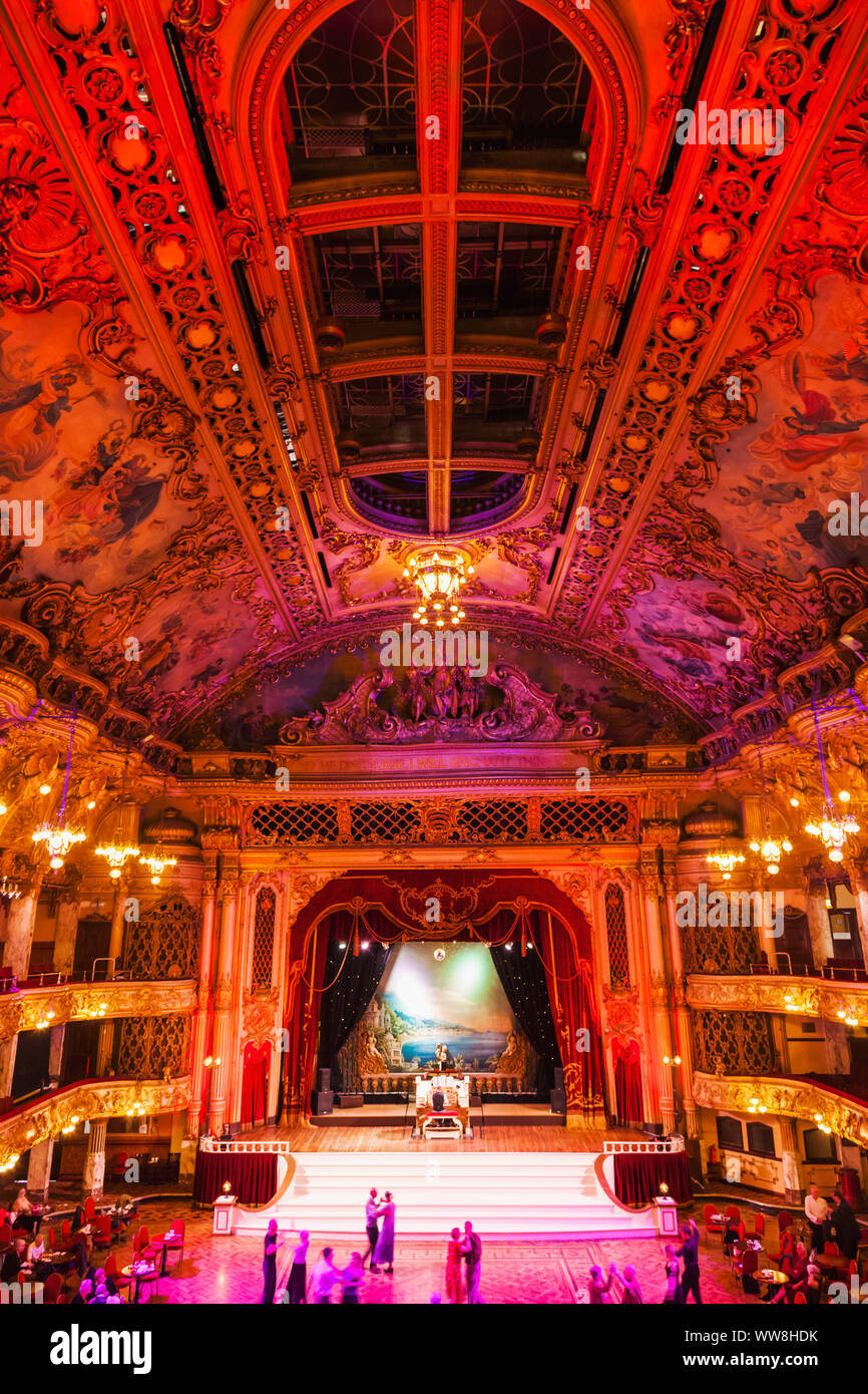 England, Lancanshire, Blackpool, der Blackpool Tower Ballsaal Stockfoto