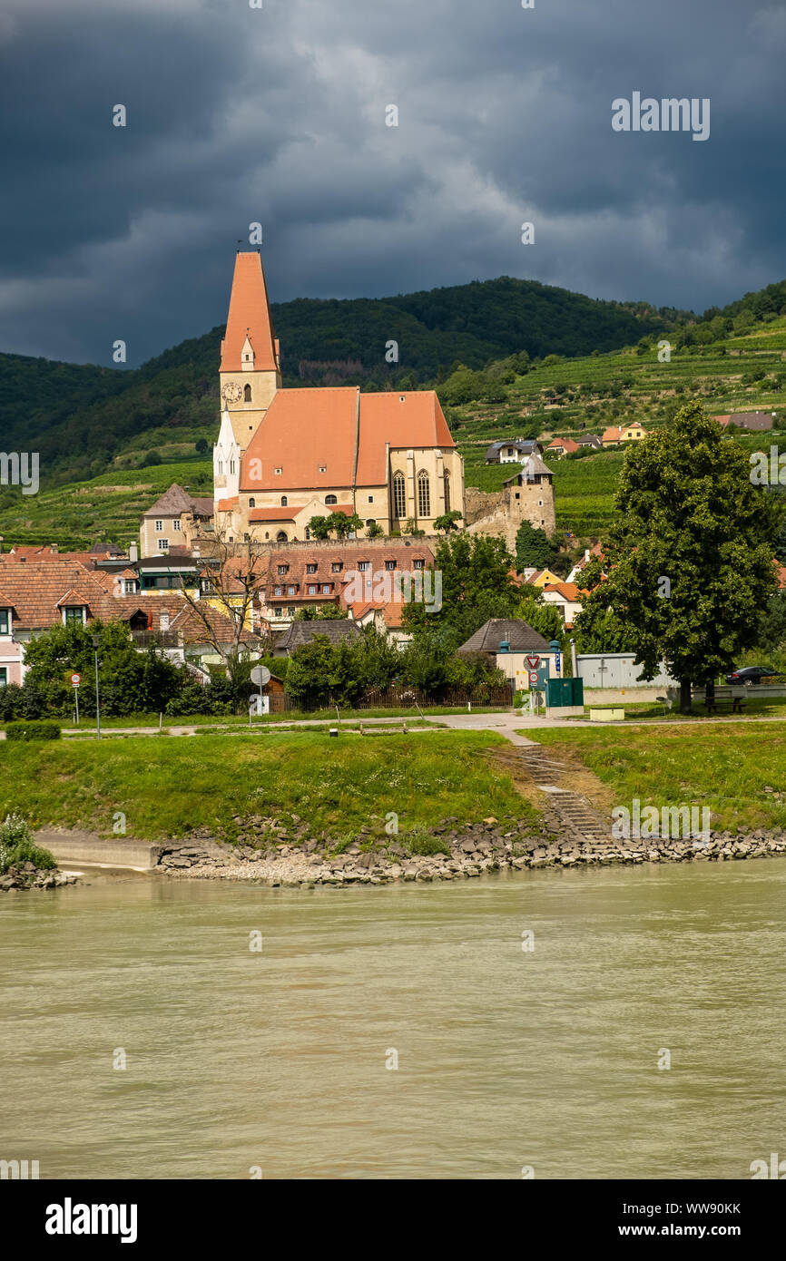 In der Wachau, Donau, Lower Austria Weissenkirchen Stockfoto