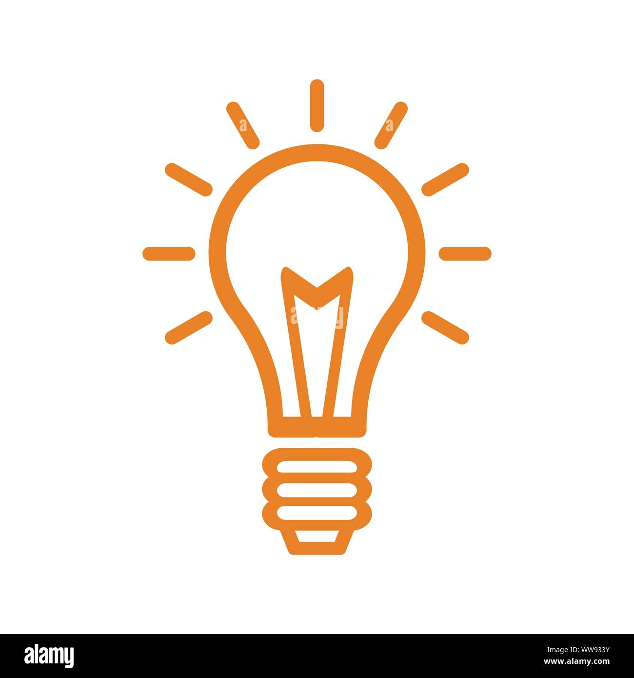 Glühlampe, Idee, Denken, Innovation, Licht, Generierung intelligente Idee Stock Vektor