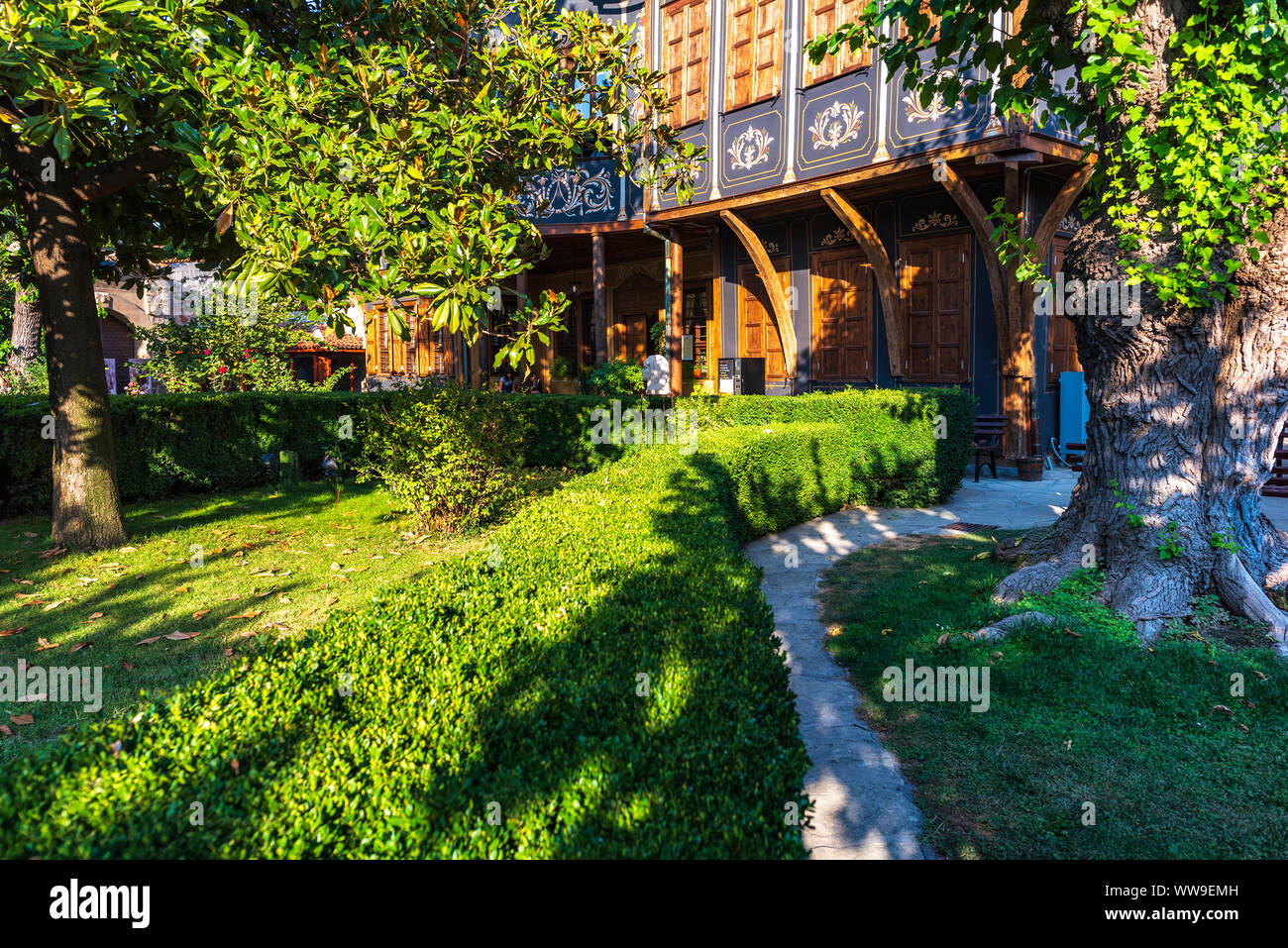 Regionale Ethnographische Museum in der Altstadt von Plovdiv, Bulgarien Stockfoto