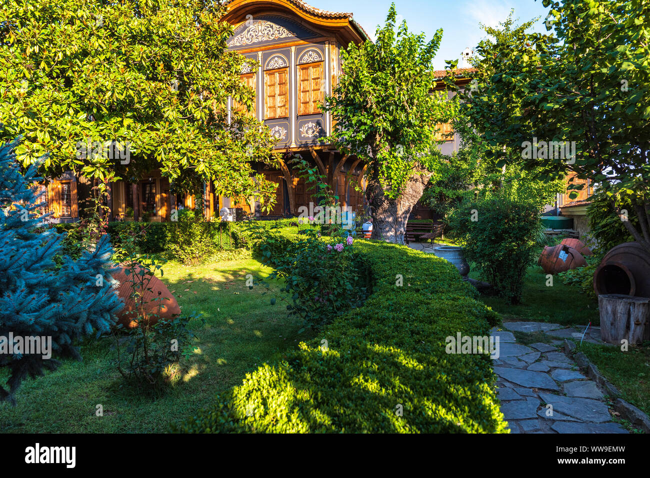 Regionale Ethnographische Museum in der Altstadt von Plovdiv, Bulgarien Stockfoto