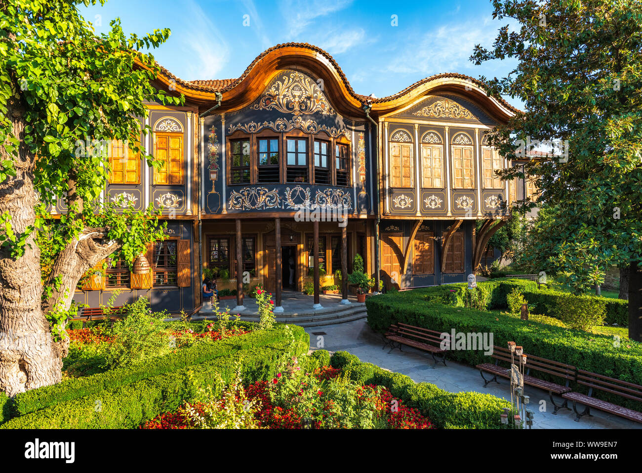Regionale Ethnographische Museum in der Altstadt von Plovdiv, Bulgarien Stockfoto