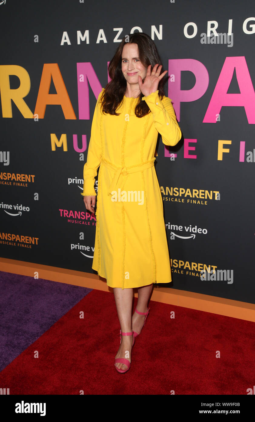 Los Angeles, Ca. 13 Sep, 2019. Elizabeth Reaser, im LA Premiere von Amazon "Transparente Musicale Finale" am Regal Cinemas L.A. Leben in Los Angeles, Kalifornien am 13. September 2019. Credit: Faye Sadou/Medien Punch/Alamy leben Nachrichten Stockfoto