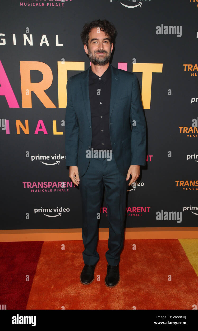 Los Angeles, Ca. 13 Sep, 2019. Jay Duplass, im LA Premiere von Amazon "Transparente Musicale Finale" am Regal Cinemas L.A. Leben in Los Angeles, Kalifornien am 13. September 2019. Credit: Faye Sadou/Medien Punch/Alamy leben Nachrichten Stockfoto