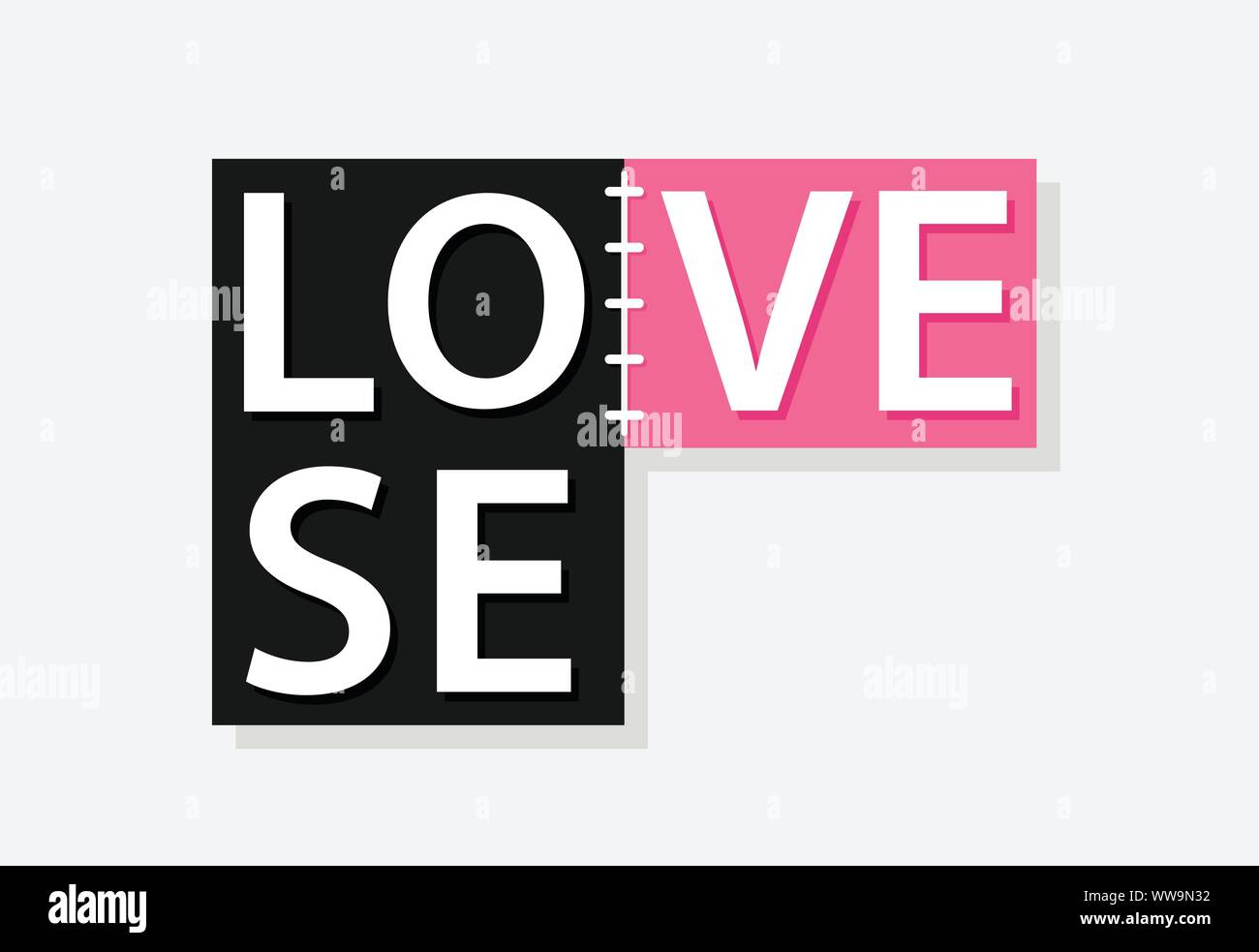 Liebe Graphic Mode Vector Illustration Stock Vektor