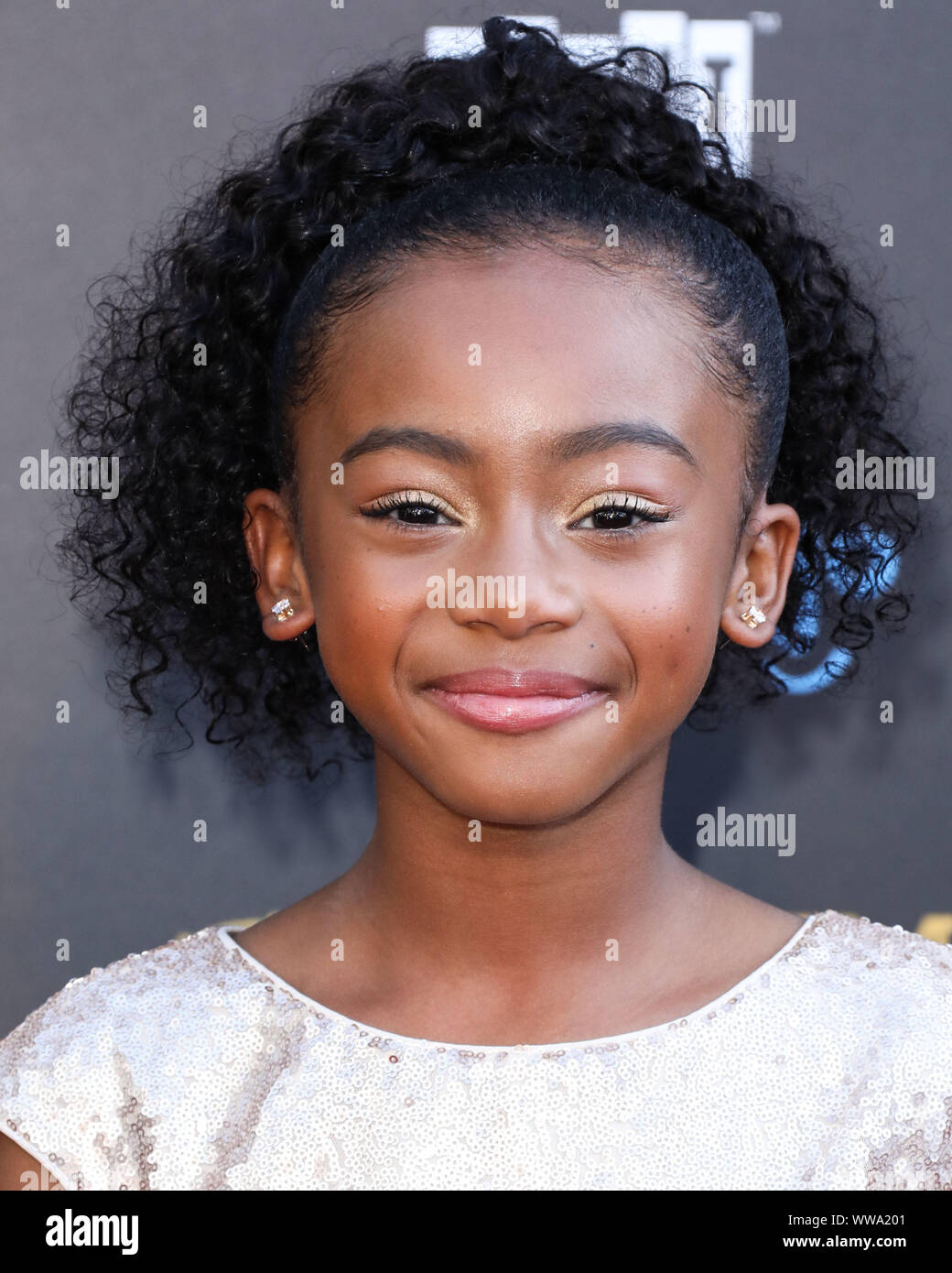 Hollywood, Vereinigte Staaten. 13 Sep, 2019. HOLLYWOOD, LOS ANGELES, Kalifornien, USA - 13. SEPTEMBER: faithe Herman kommt an der 45. jährlichen Saturn Awards auf der Avalon Hollywood am September 13, 2019 in Hollywood, Los Angeles, Kalifornien, Vereinigte Staaten. (Foto von David Acosta/Image Press Agency) Quelle: Bild Presse Agentur/Alamy leben Nachrichten Stockfoto