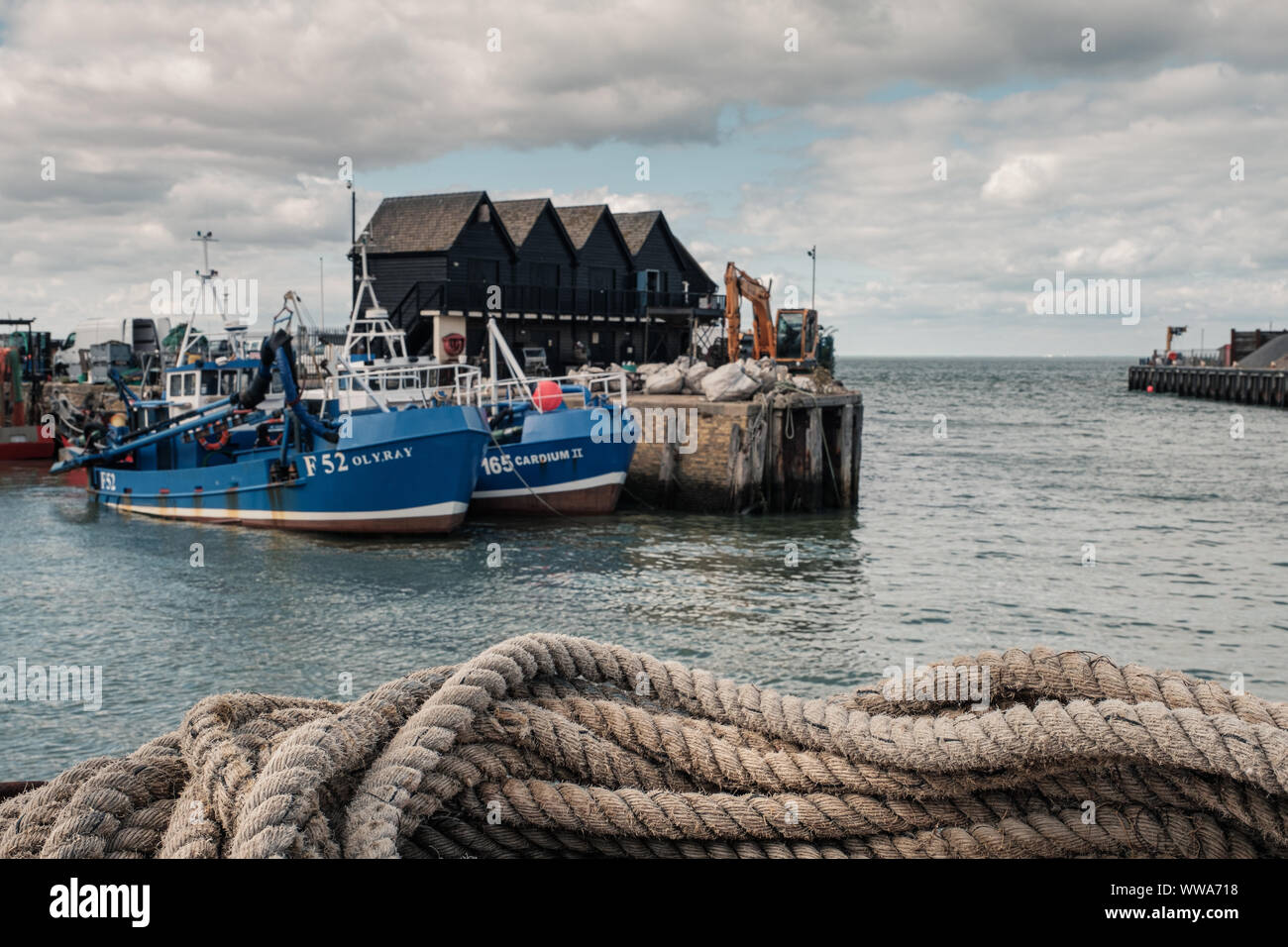 Der Hafen, Whitstable, Kent, Großbritannien Stockfoto