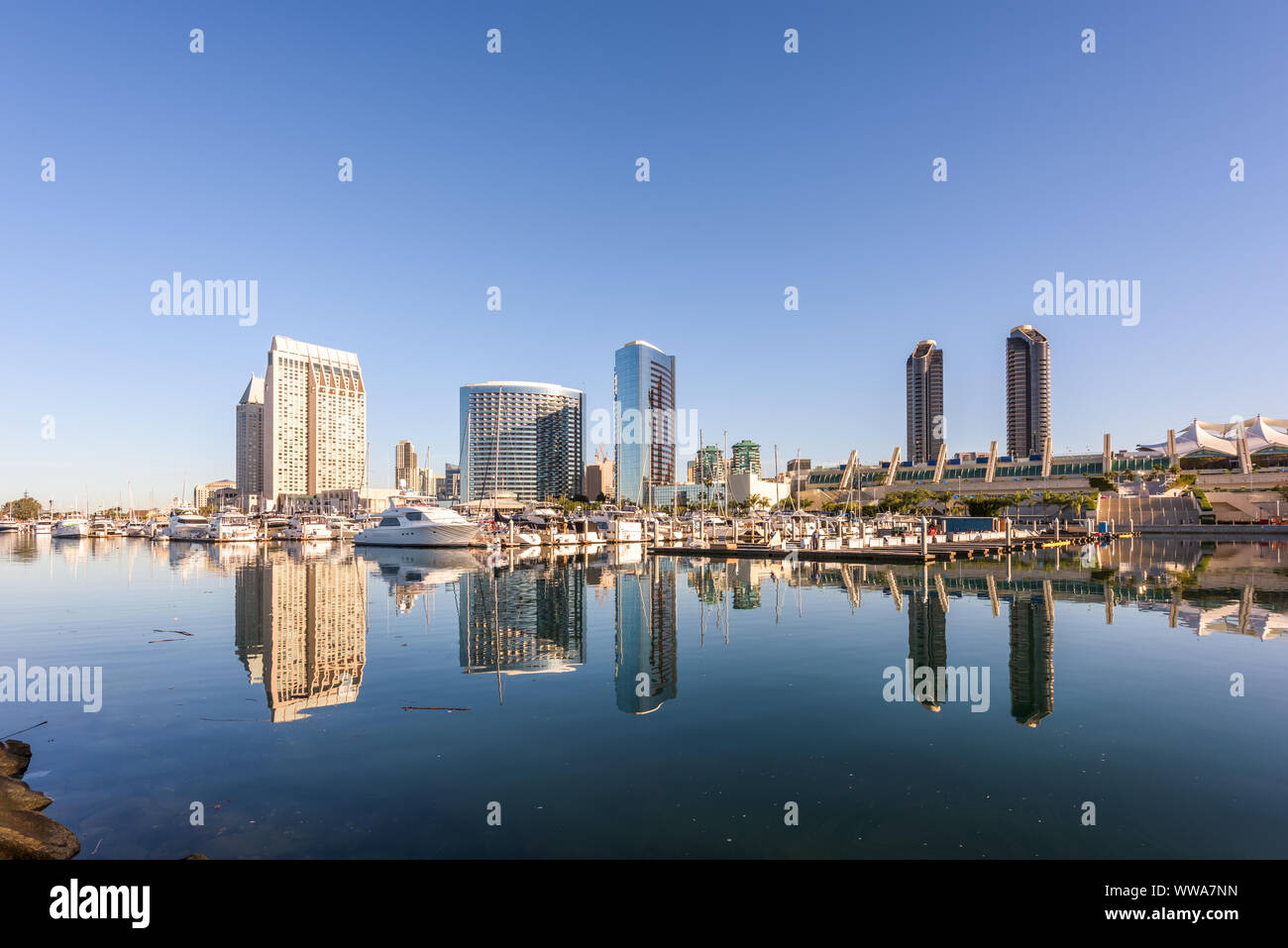 Die Innenstadt von Skyline von San Diego, Kalifornien, USA. Stockfoto